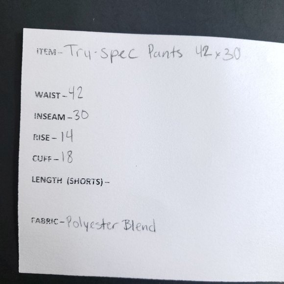 Tru-Spec Tactical Utility Pants Men's Size 42/30 Tan Gusseted - Picture 9 of 9